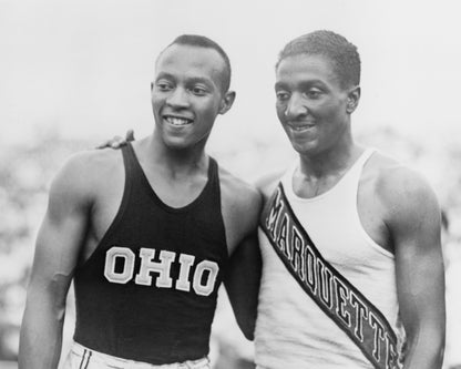 Jesse Owens & Ralph Metcalfe 1936
