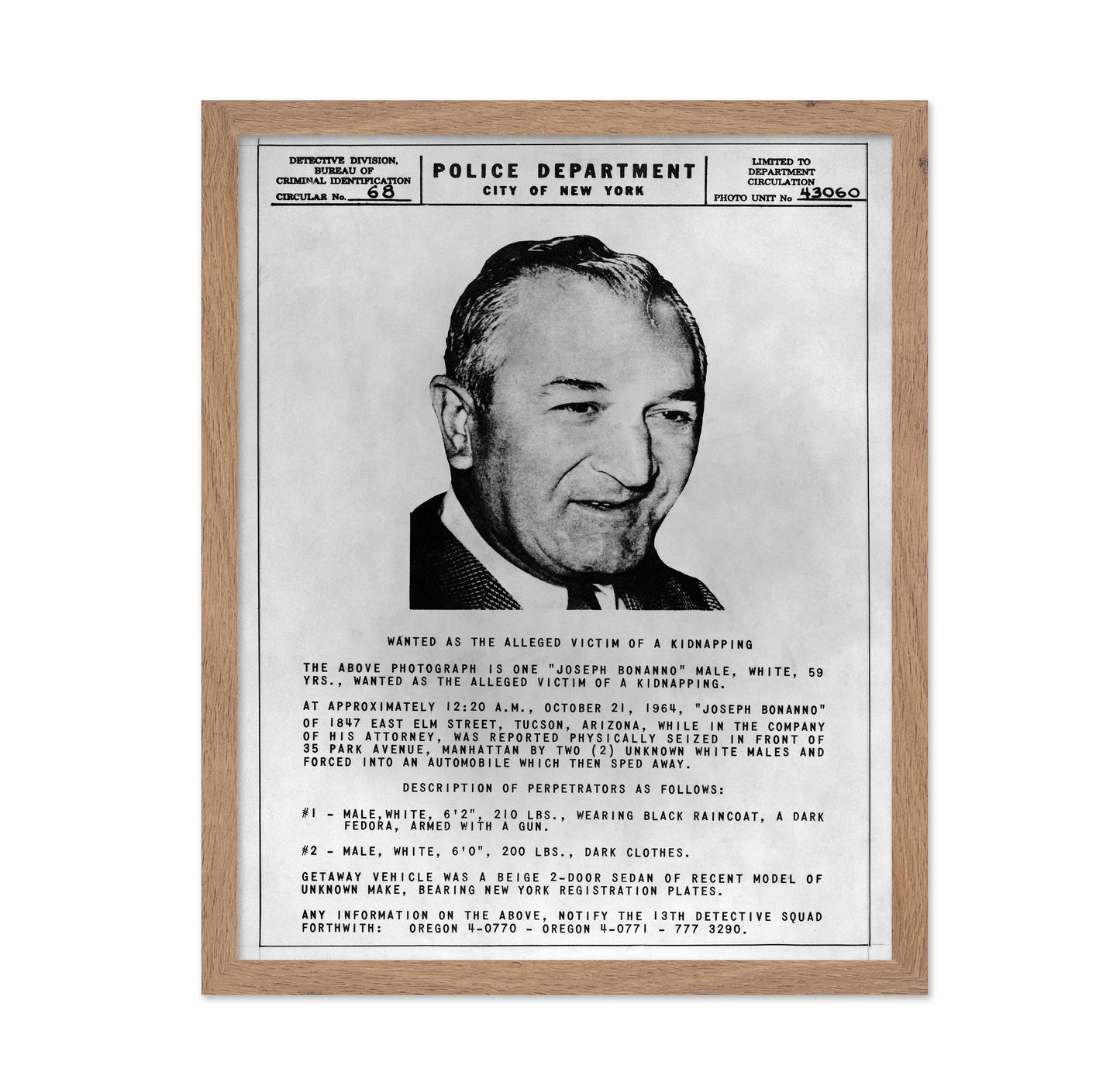 Joseph Bonanno 1964