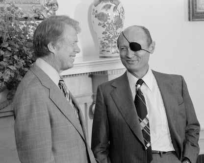 Jimmy Carter & Moshe Dayan 1978