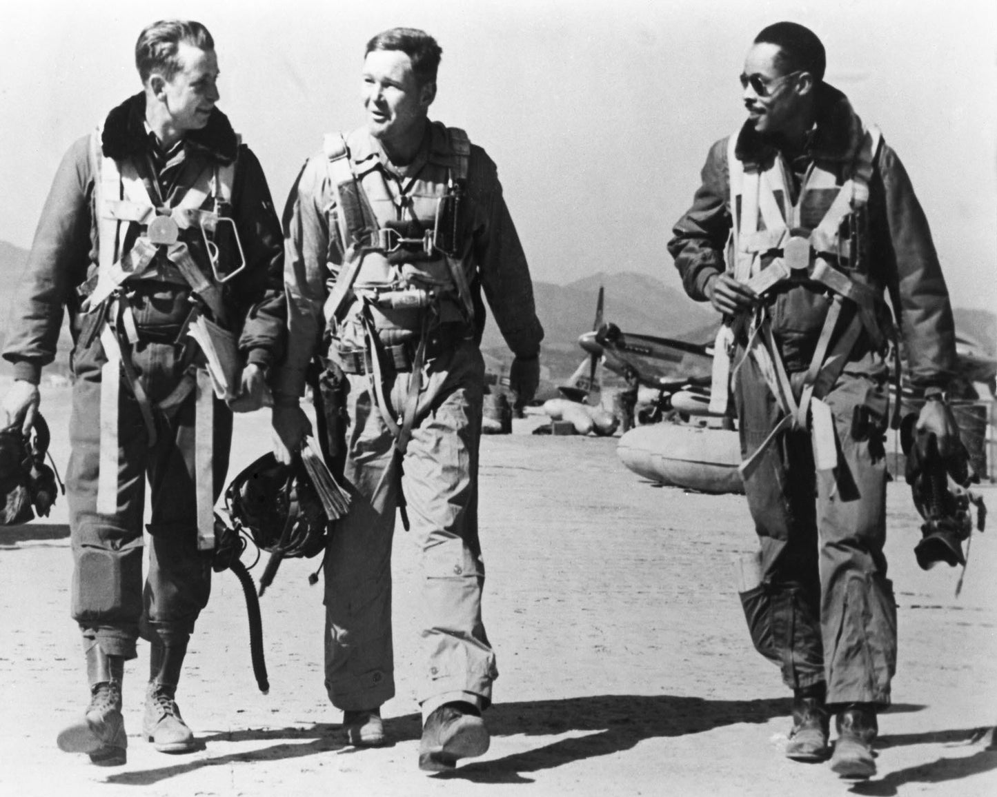 Korean War F-51 Pilots 1950s George Mckee