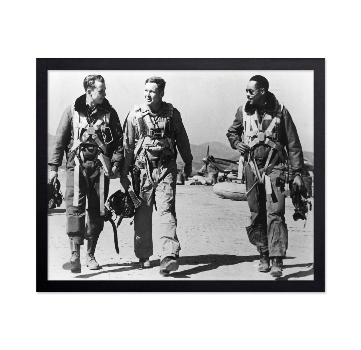 Korean War F-51 Pilots 1950s George Mckee