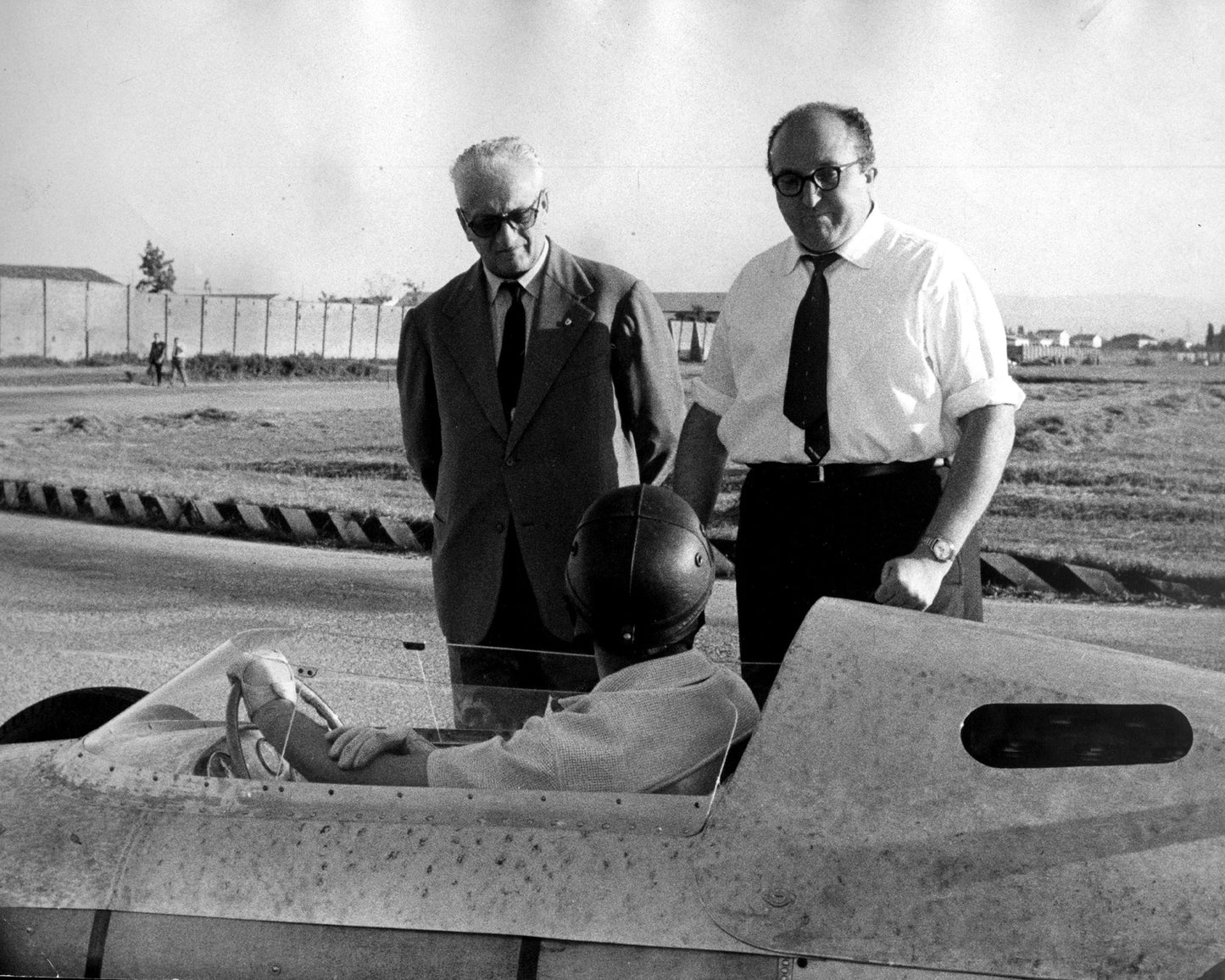 Enzo Ferrari, Carlo Chiti & Martino Severi 1960