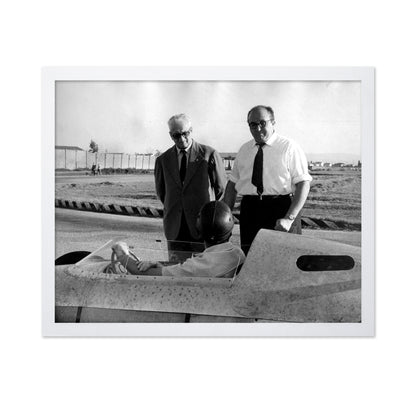 Enzo Ferrari, Carlo Chiti & Martino Severi 1960