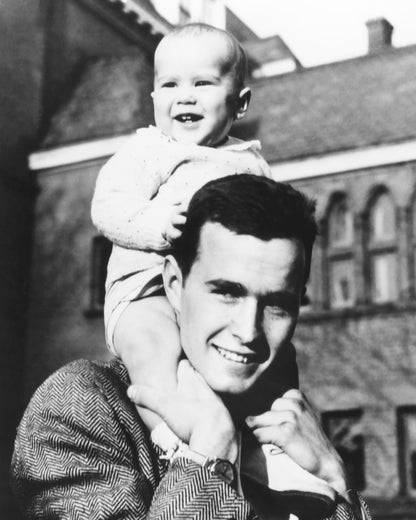 George Bush Sr. & George W. Bush Yale 1947