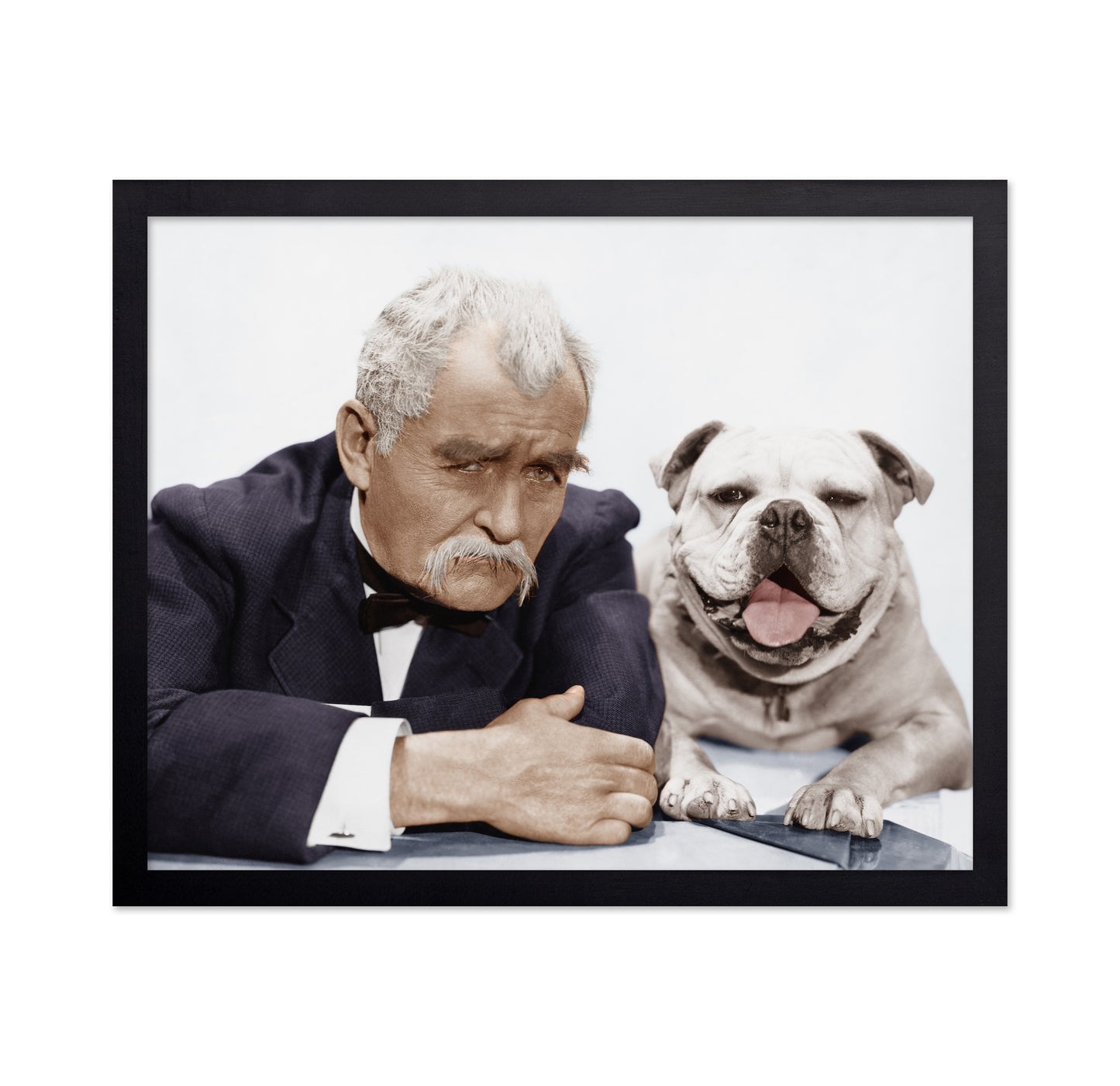 Man And Dog Portrait