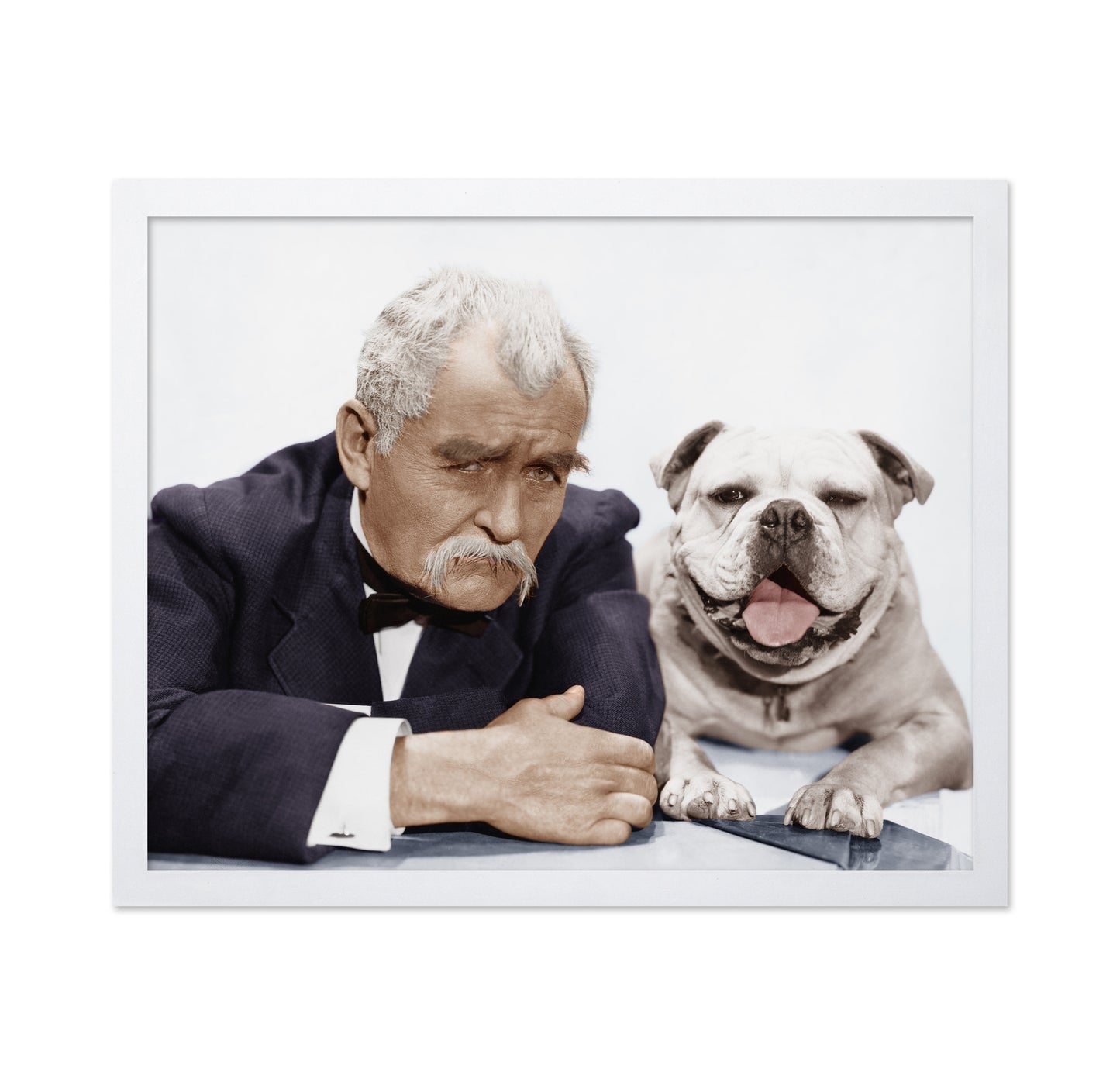 Man And Dog Portrait