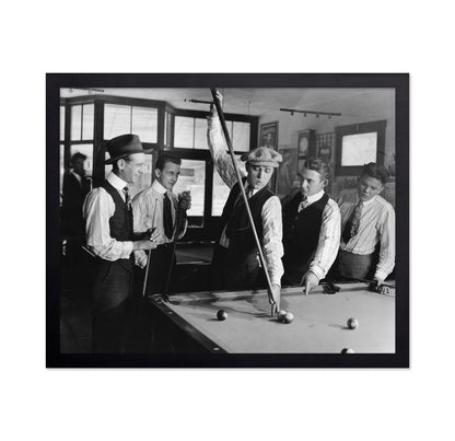 Pool Hall Scene 1920s