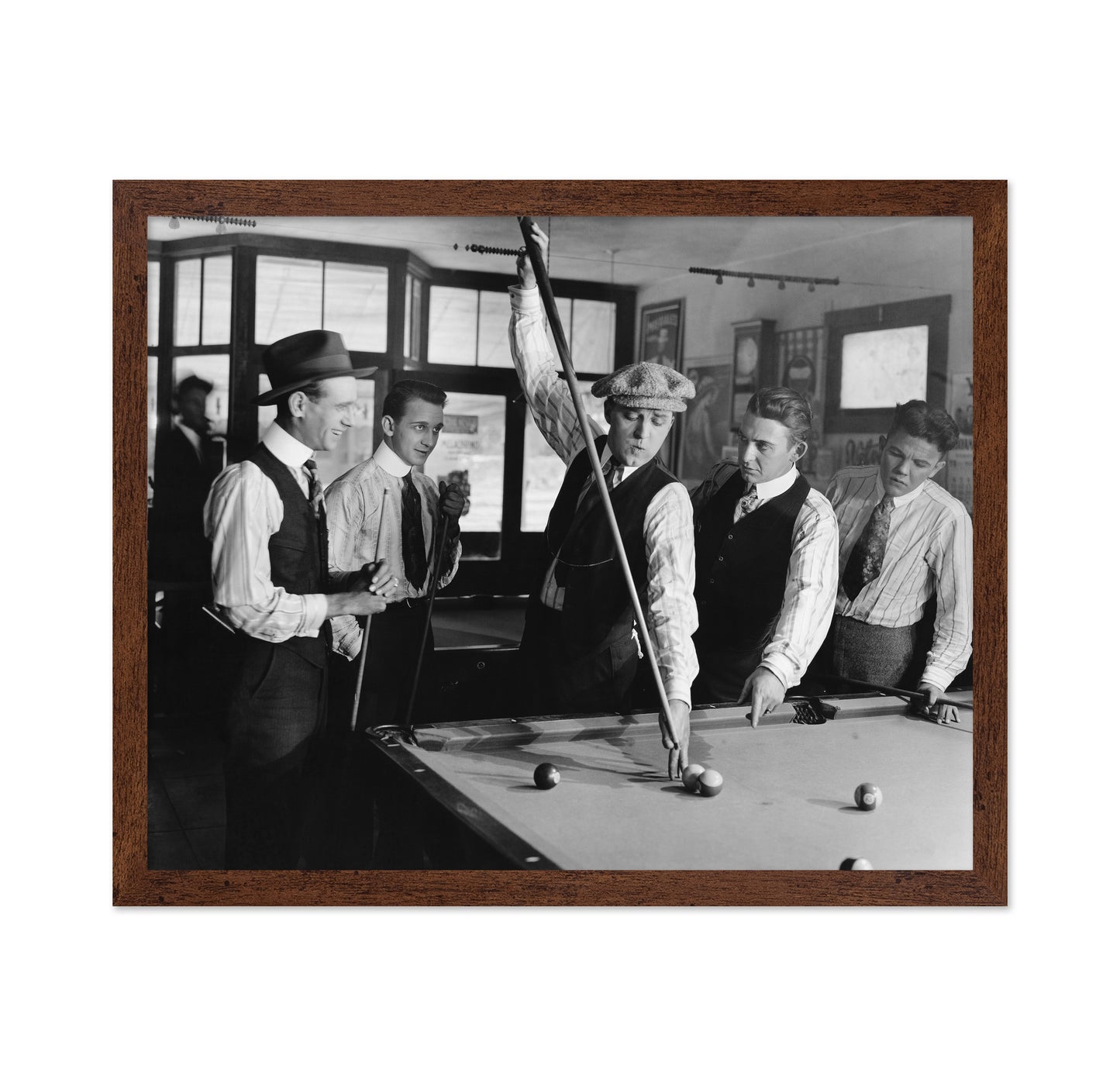Pool Hall Scene 1920s