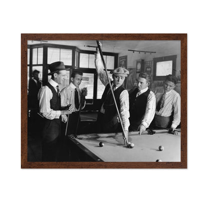 Pool Hall Scene 1920s