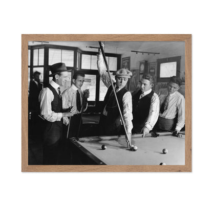 Pool Hall Scene 1920s
