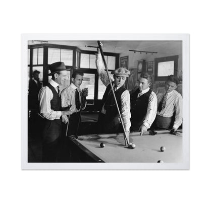 Pool Hall Scene 1920s
