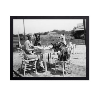 Woman & Dogs 1930s