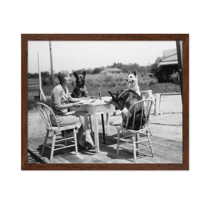 Woman & Dogs 1930s