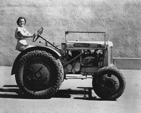 Woman Tractor 1930s