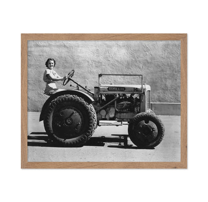 Woman Tractor 1930s