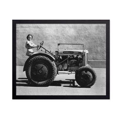 Woman Tractor 1930s
