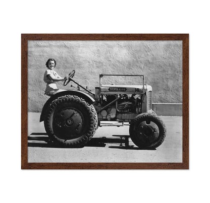 Woman Tractor 1930s