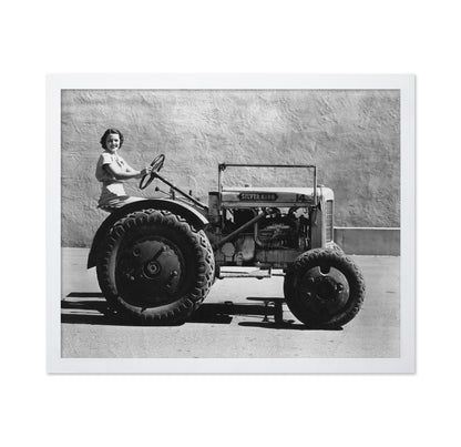 Woman Tractor 1930s