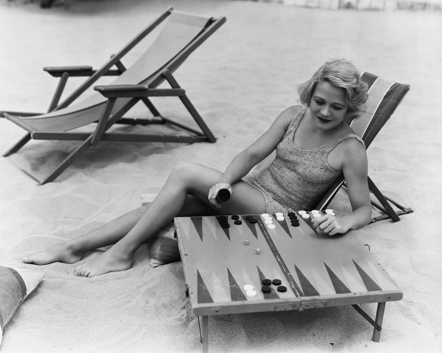 Beach Backgammon 1930s