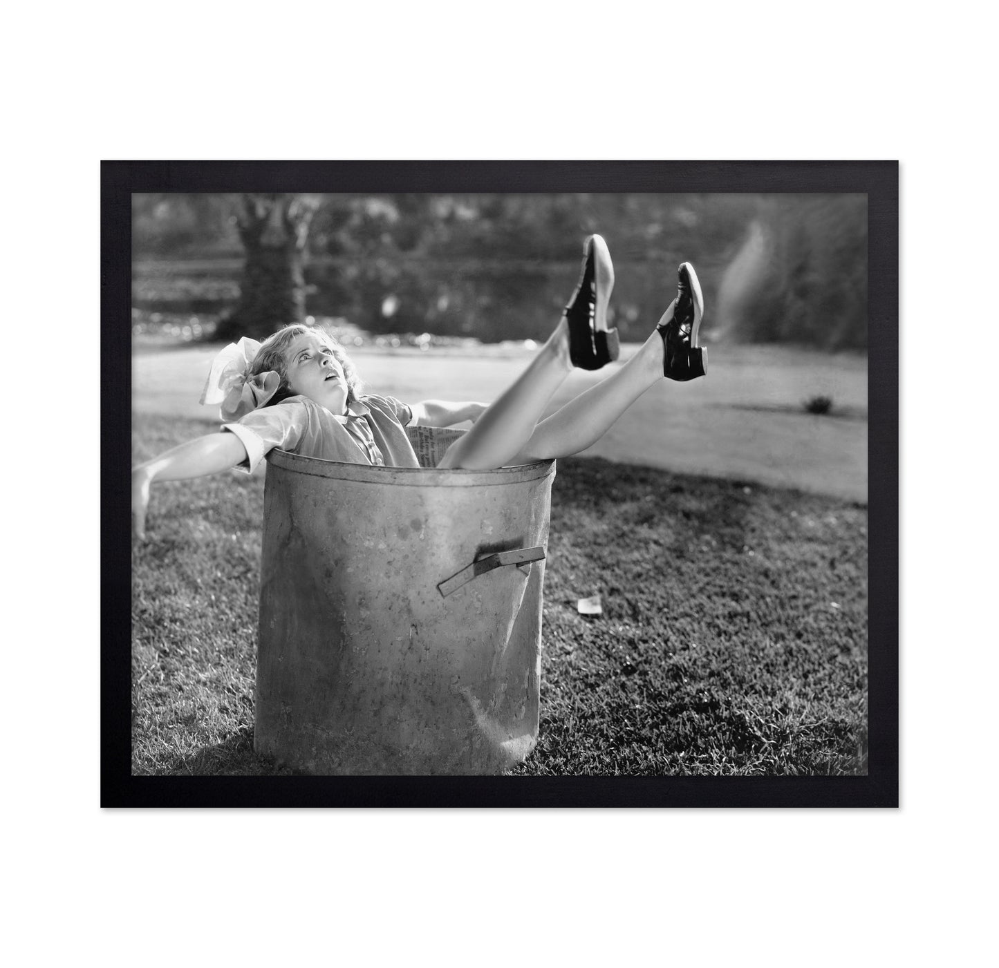Woman in Garbage Bin