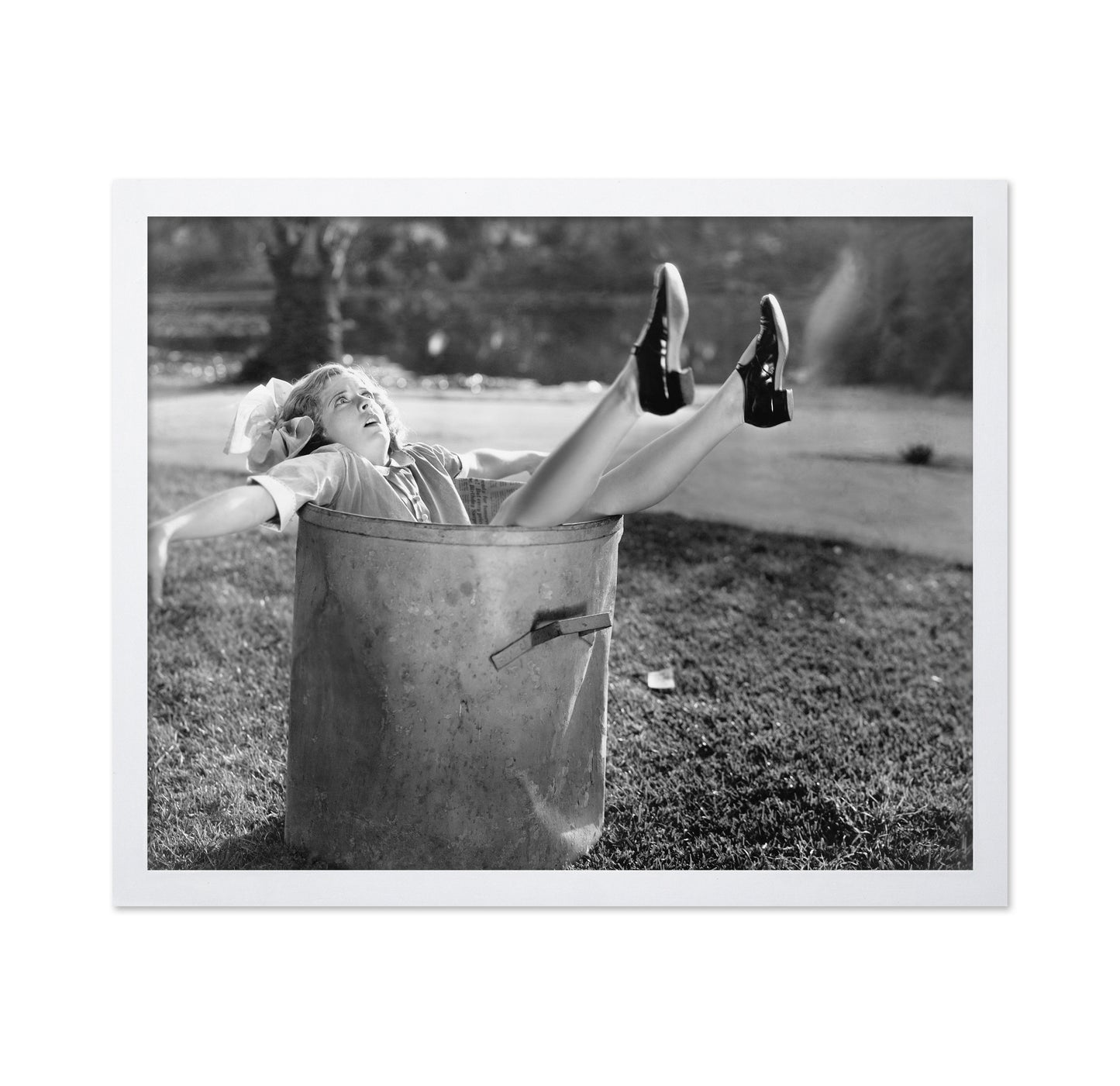 Woman in Garbage Bin