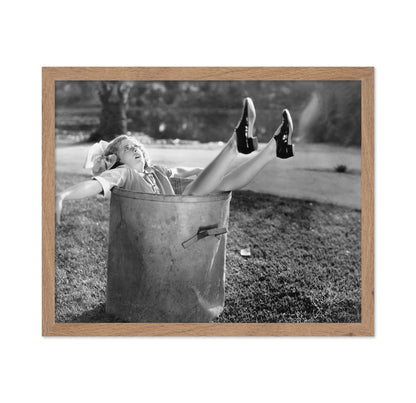 Woman in Garbage Bin