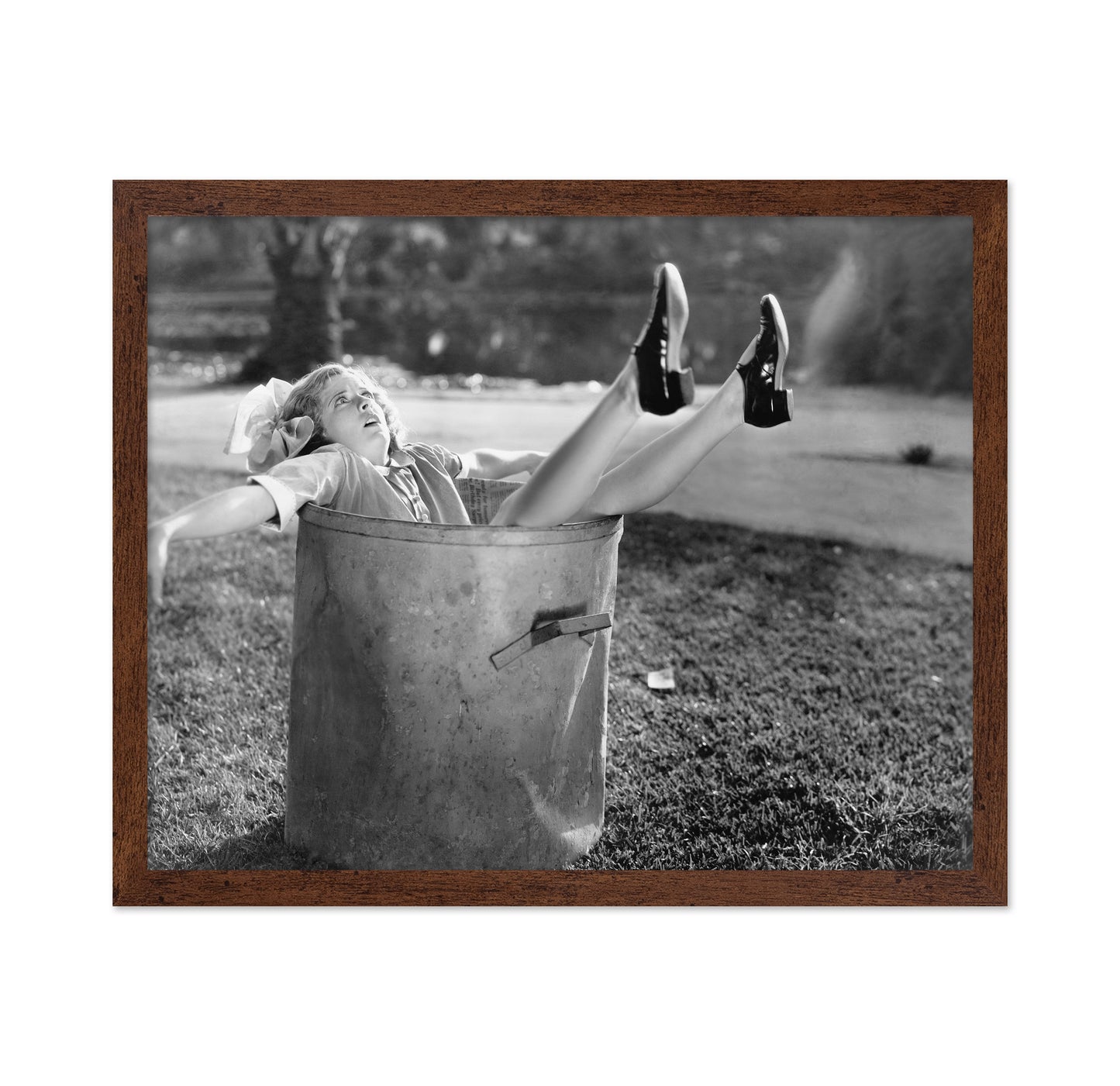 Woman in Garbage Bin