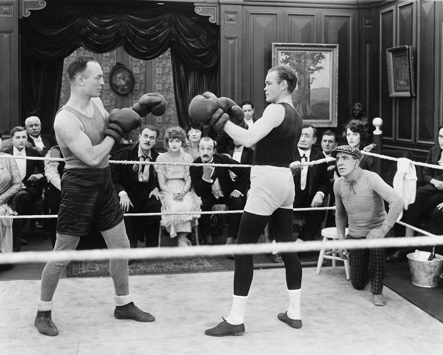 Vintage Boxing Match 1920s