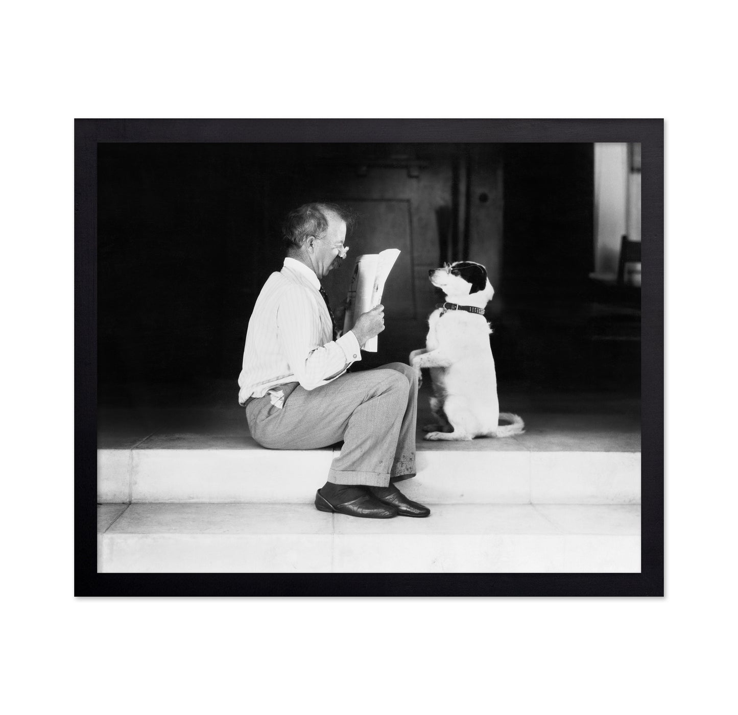 Man & Dog 1930s