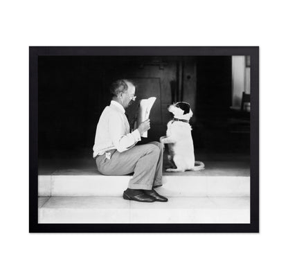 Man & Dog 1930s