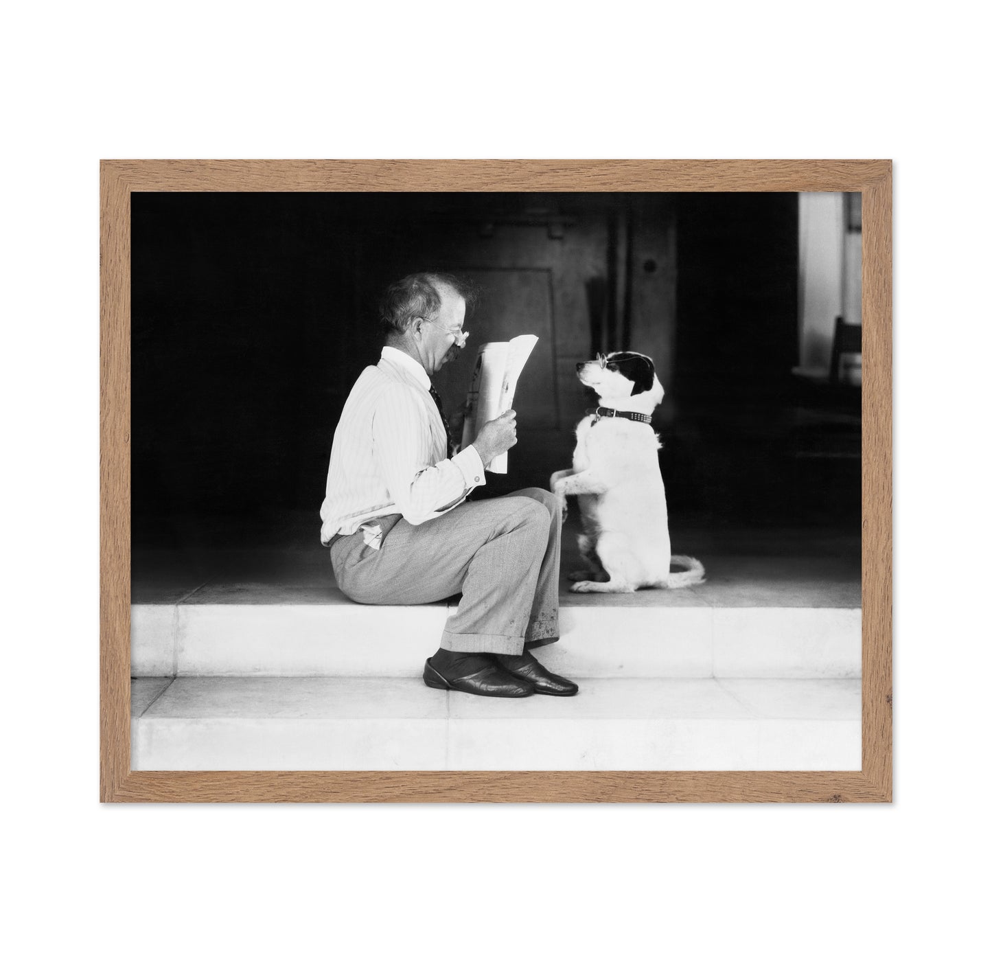 Man & Dog 1930s