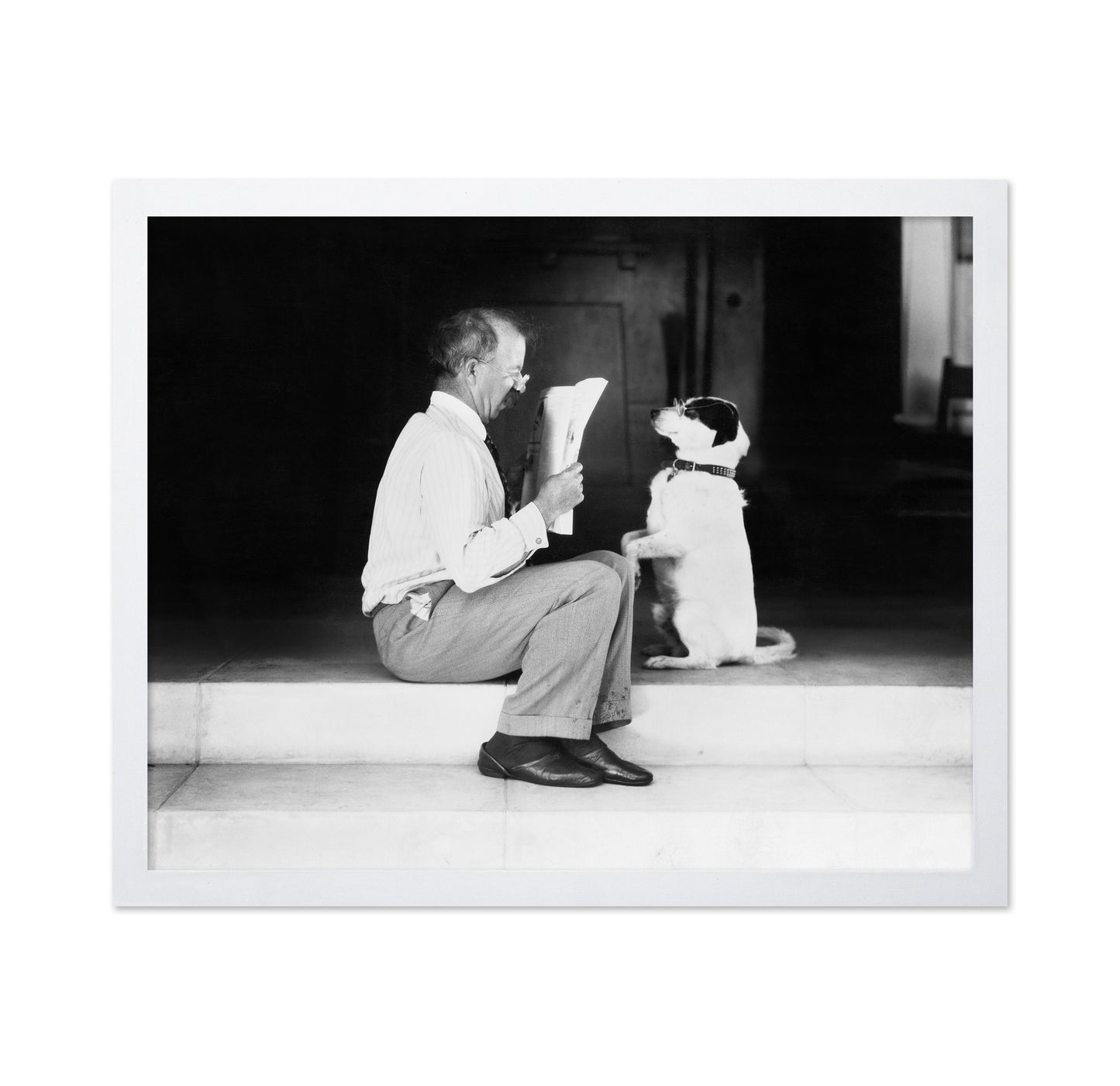 Man & Dog 1930s