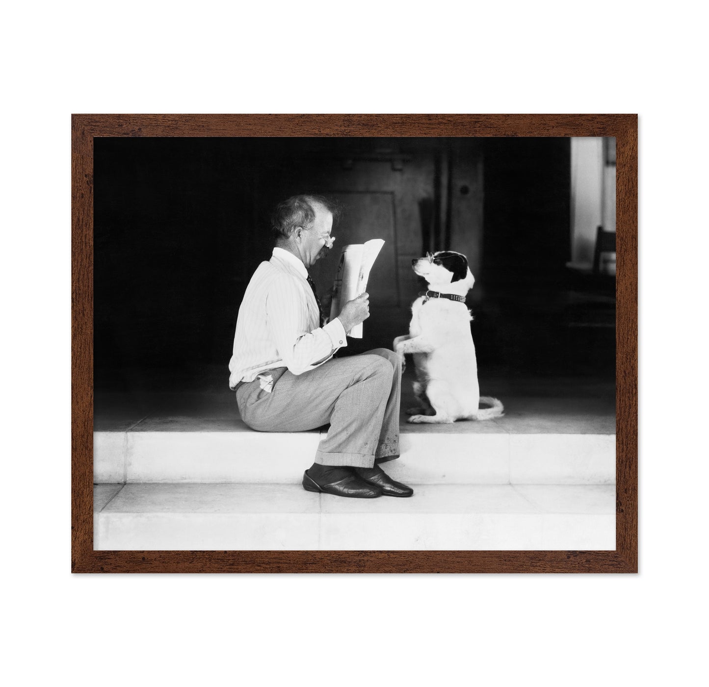Man & Dog 1930s