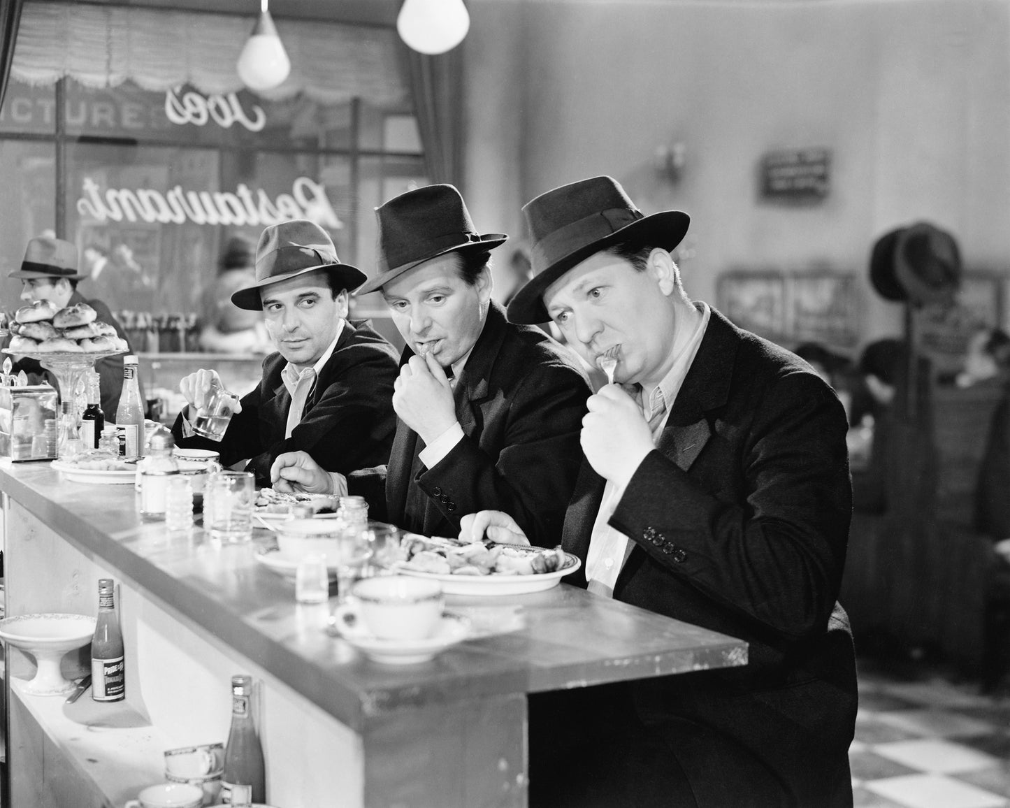 Diner Scene 1940s
