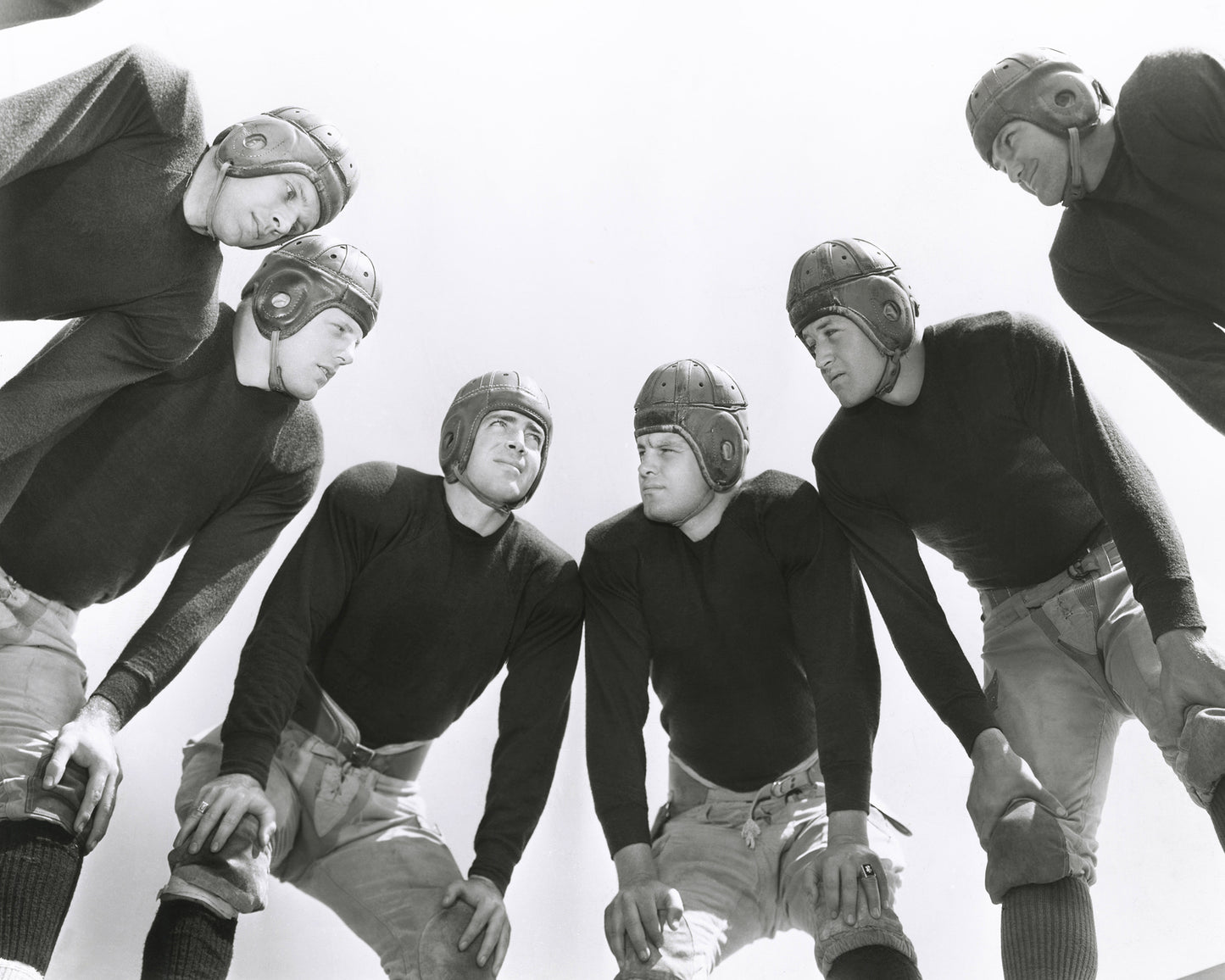 Football Huddle 1930s