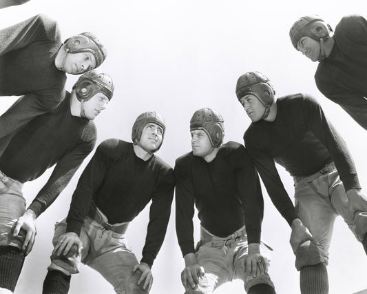 Football Huddle 1930s