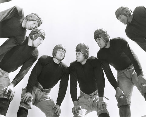Football Huddle 1930s