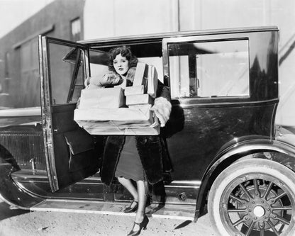 Vintage Shopping Scene