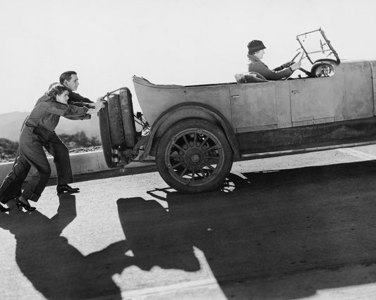 Car Uphill Push 1930