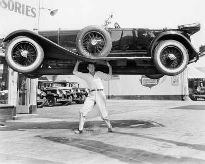 Car Lift Stunt 1930s