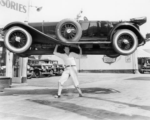 Car Lift Stunt 1930s