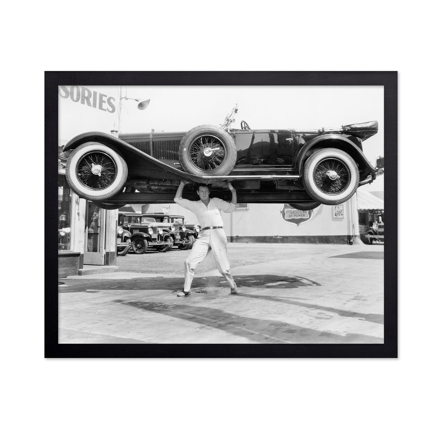 Car Lift Stunt 1930s