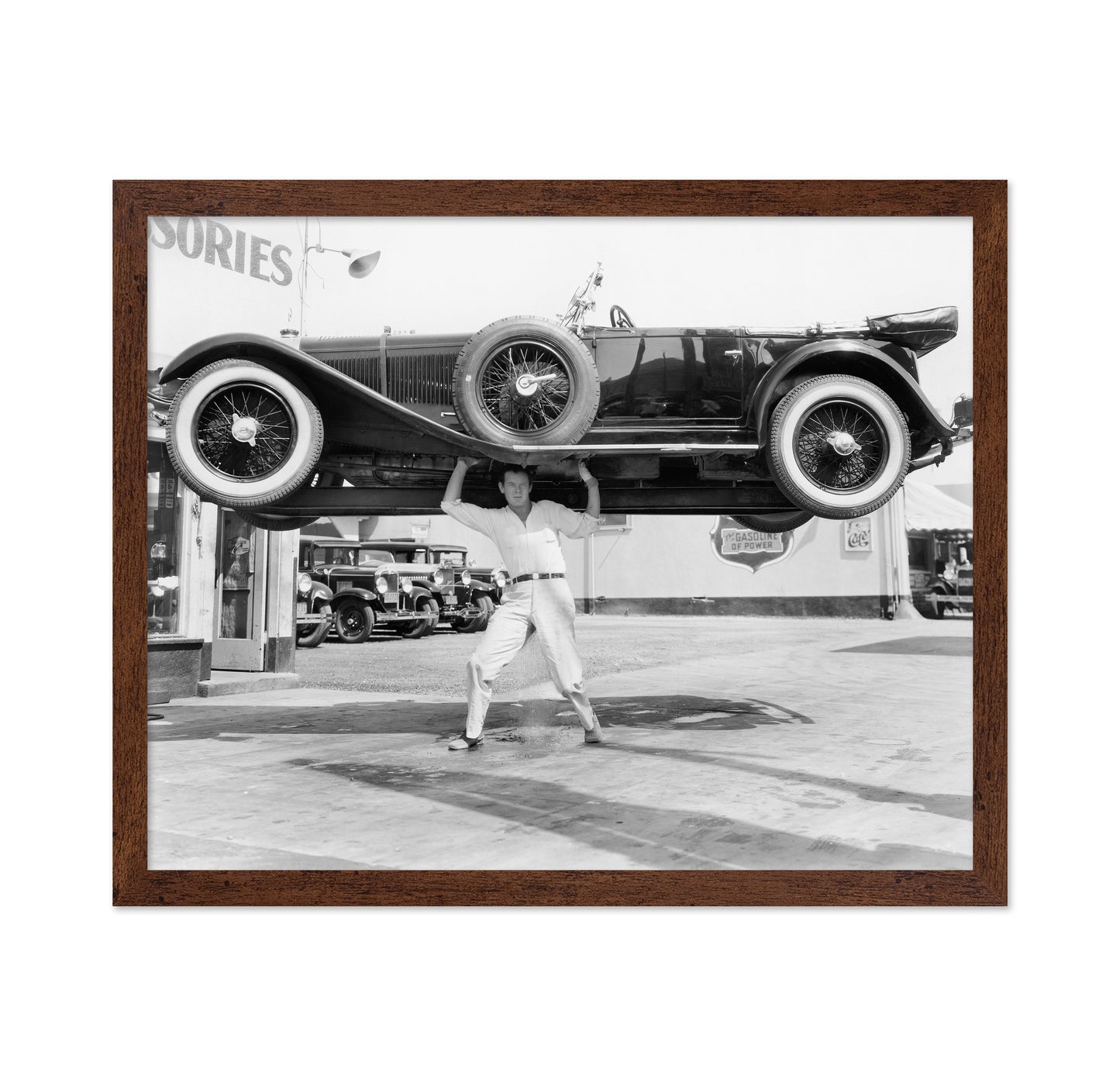Car Lift Stunt 1930s