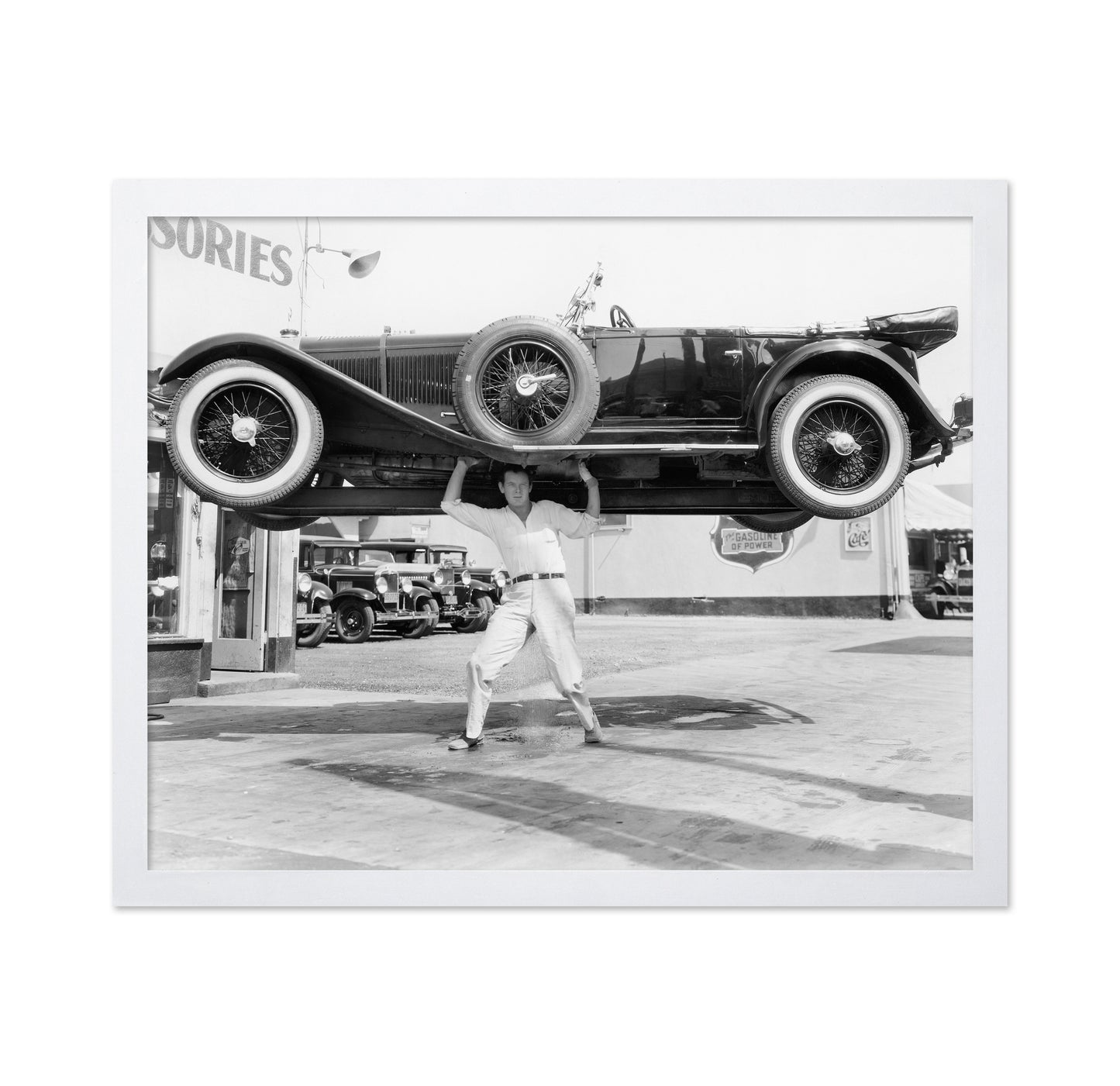 Car Lift Stunt 1930s