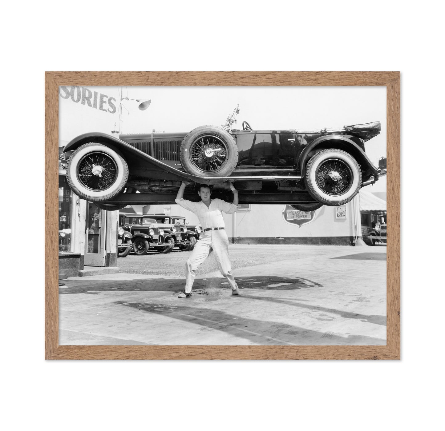 Car Lift Stunt 1930s