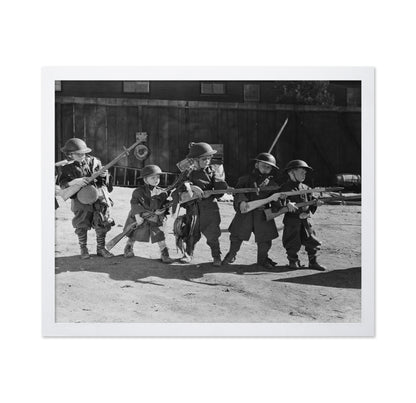 Children Soldier Play 1940s