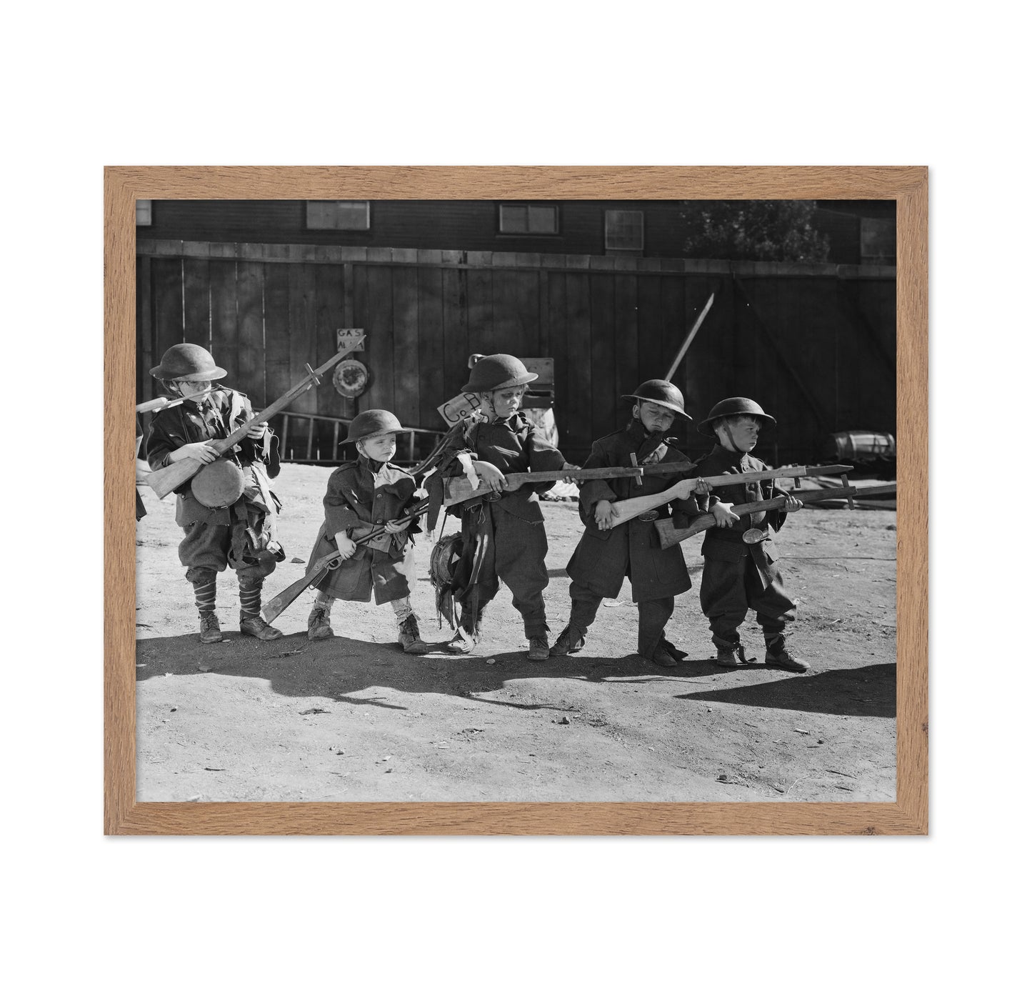 Children Soldier Play 1940s