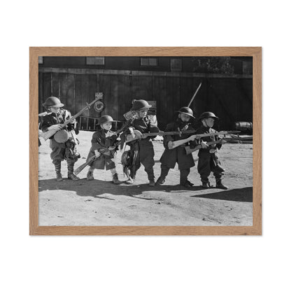 Children Soldier Play 1940s