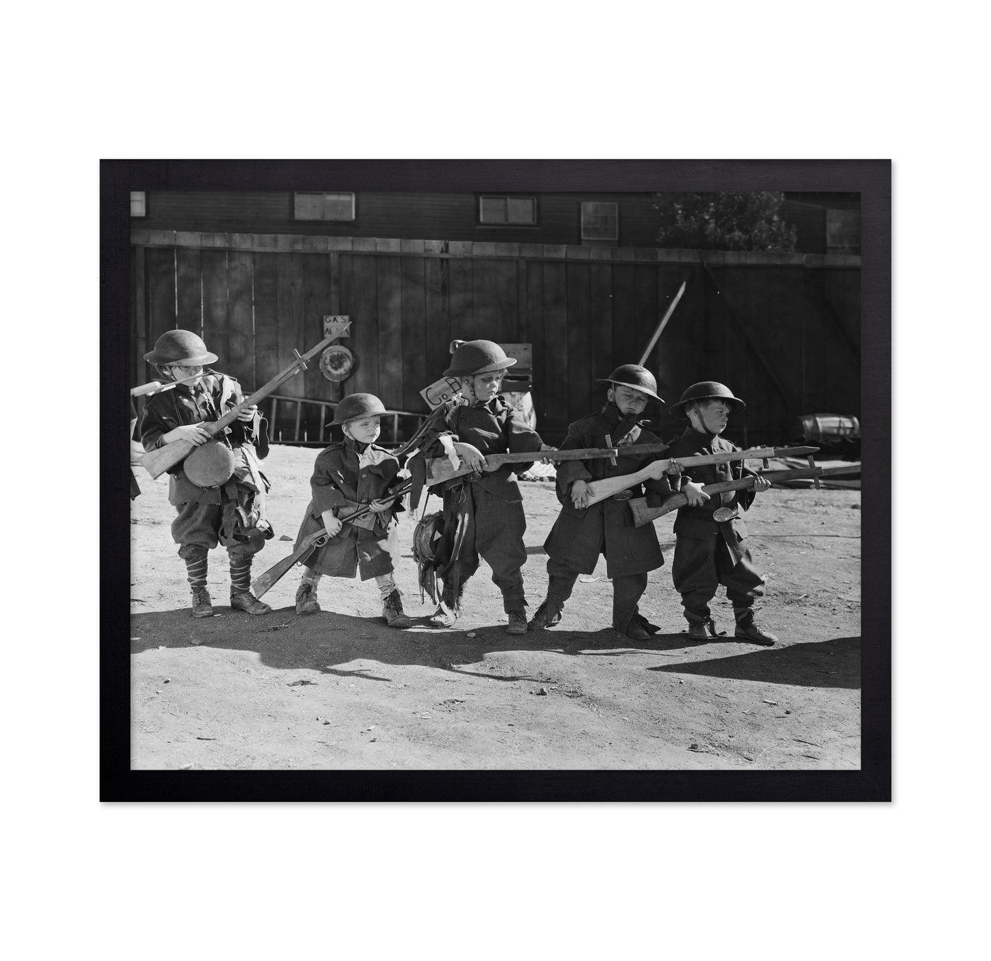 Children Soldier Play 1940s