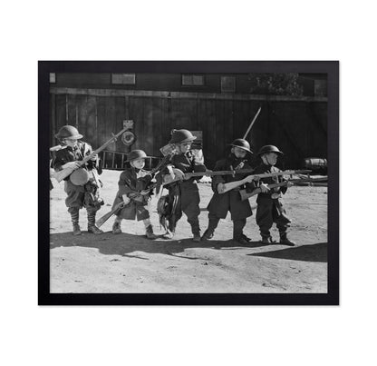 Children Soldier Play 1940s